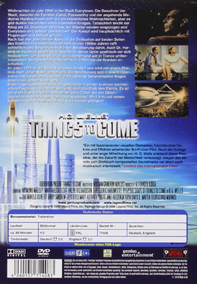 THINGS TO COME (Was kommen wird)